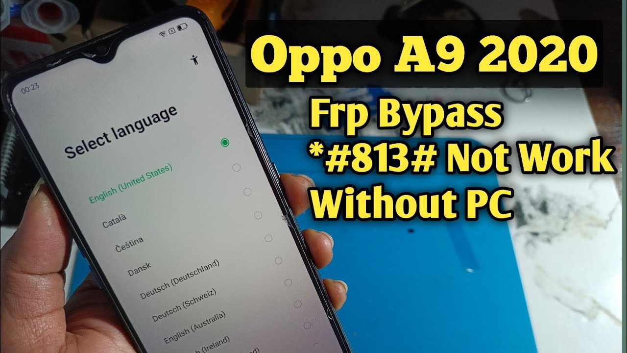 Oppo A9 2020 Frp Bypass Android 11