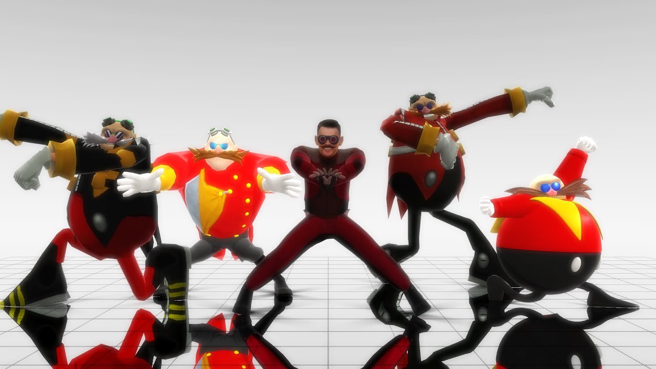 5 Versions of Dr.Eggman (Robotnik) - Dance Cypher! (Movie, Modern, Boom, Classic, Nega) [Sonic MMD]