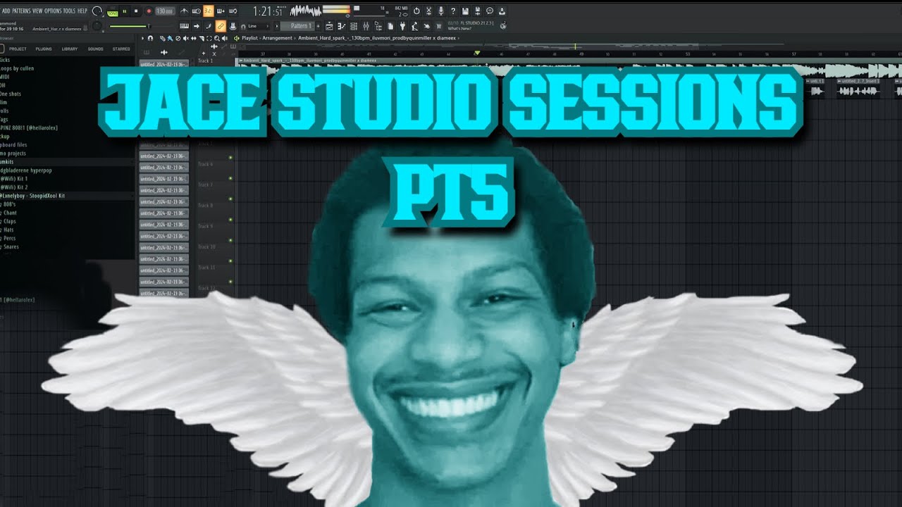 Jace recording on this exquisite beat🤩[Studio Sessions pt5]