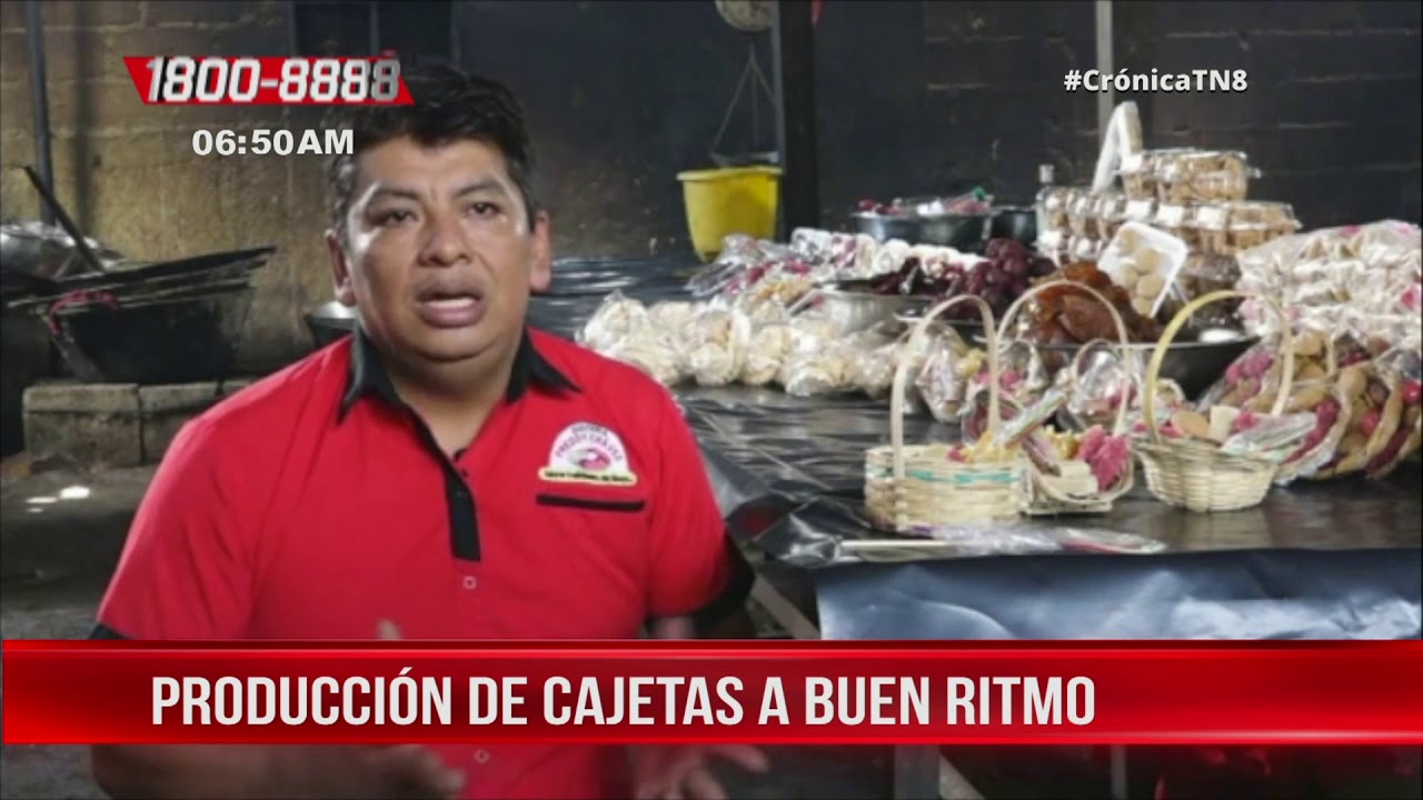 Producción de dulces en Masaya a buen ritmo para la Purísima - Nicaragua