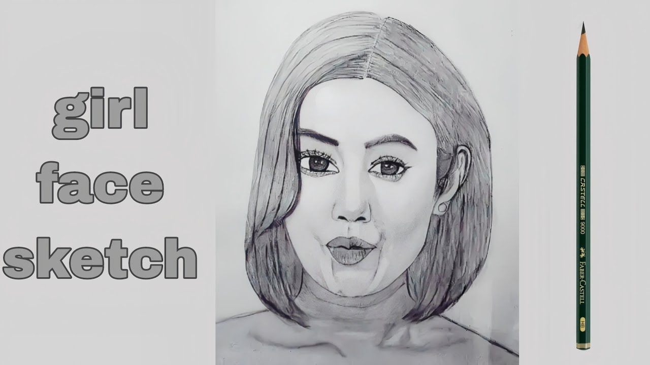How to Draw a Beautiful Girl Face with Pencil | Realistic Sketch Tutorial
