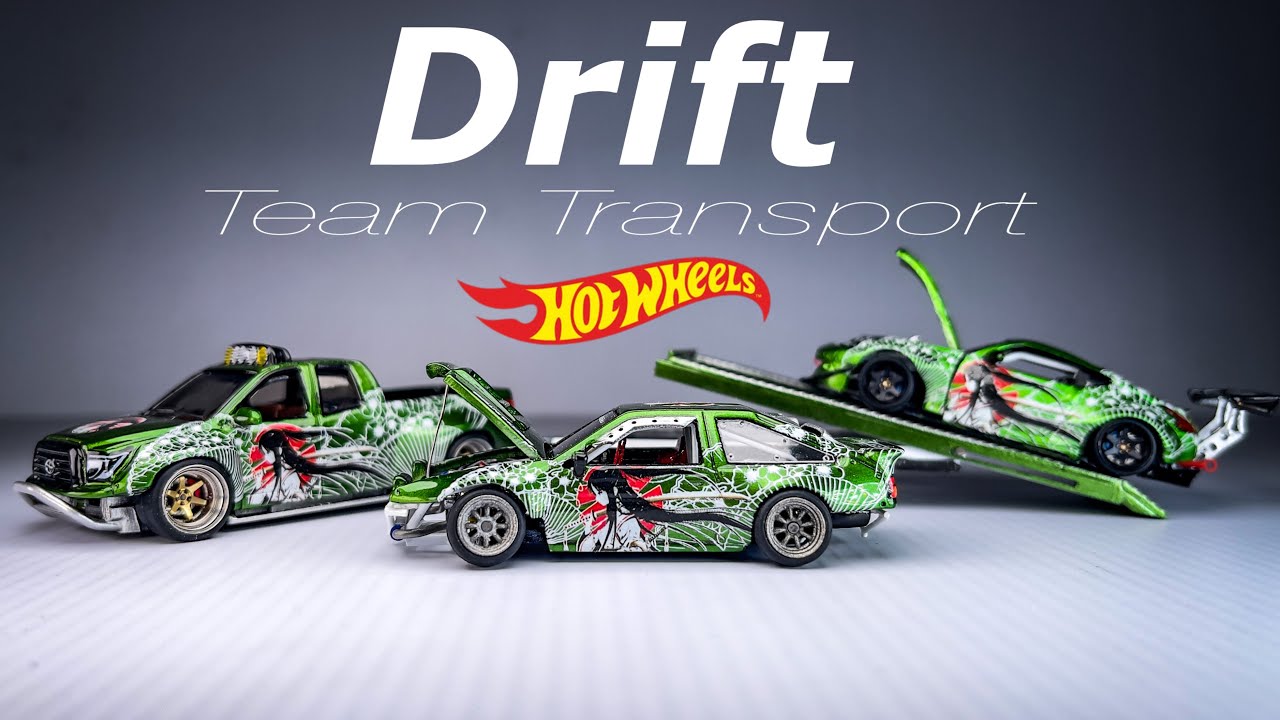 Toyota Tundra Drift Team Transport Hot Wheels Custom