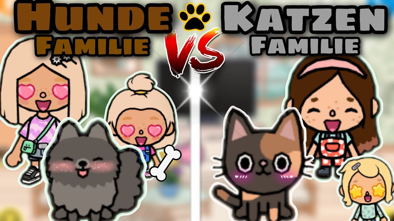 🐶 HUNDE FAMILIE vs KATZEN FAMILIE 🐱| SPANNENDE GESCHICHTE | FAMILY STORY | TOCA BOCA STORY DEUTSCH