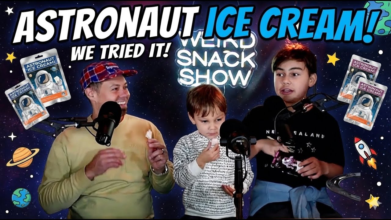 Astronaut Ice Cream vs. Japanese “Russian‑Roulette” Candy + New Haircut! | Weird Snack Show