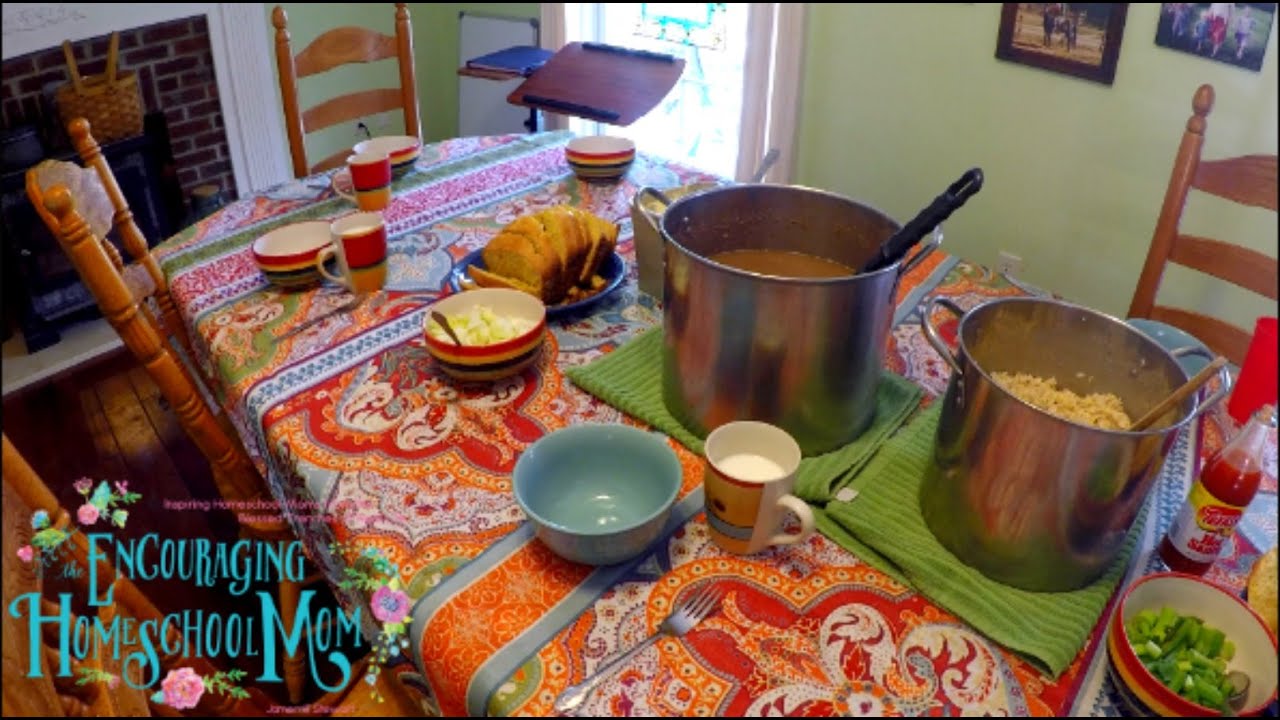 Jamerrill's Beans, Rice, and Corn Bread Recipe | Large Family Cooking