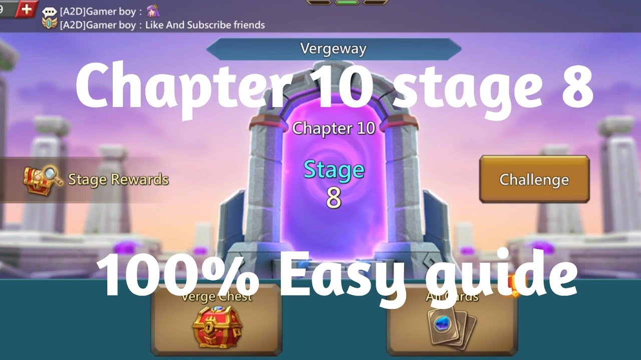 Lords mobile Vergeway chapter 10 stage 8