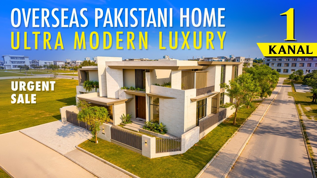 1 Kanal Ultra Modern Luxury Corner House for Sale in DHA Phase 2 Islamabad | Overseas Home Tour 2026