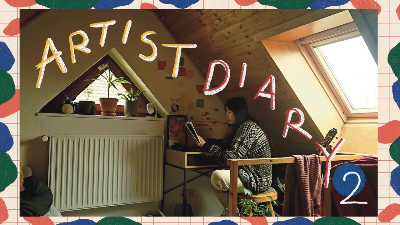 #2 Artist Diary: Working on my Graphic Novel, Day in my Life & Knitting