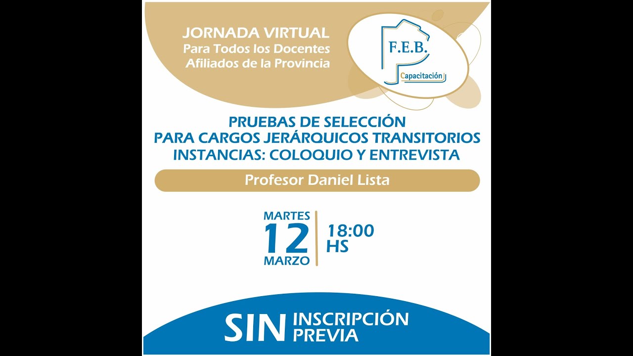 Capacitación Pruebas de Selección para Cargos Jerárquicos Transitorios - Encuentro 2