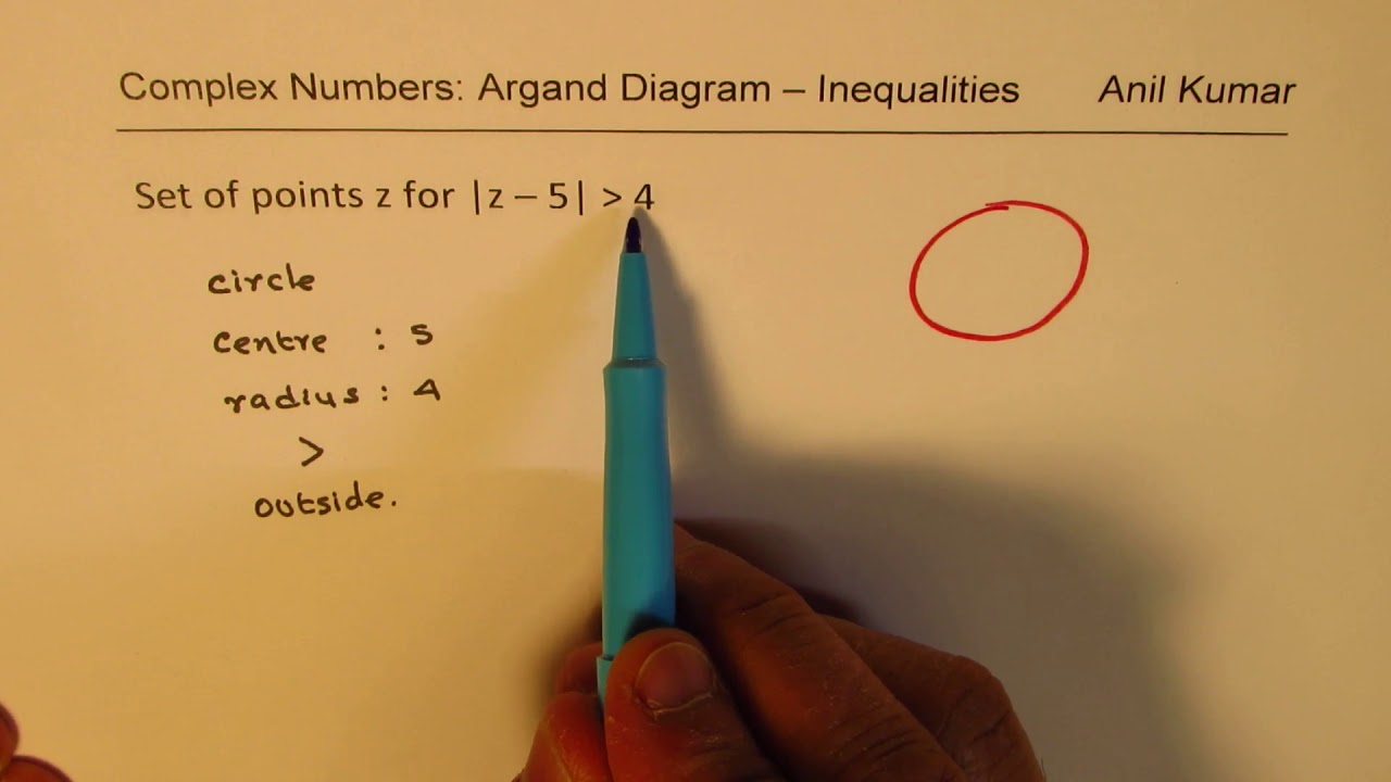 Inequalities Argand Diagram Complex Numbers Loci Circle -GCSE-EDEXCEL-SAT