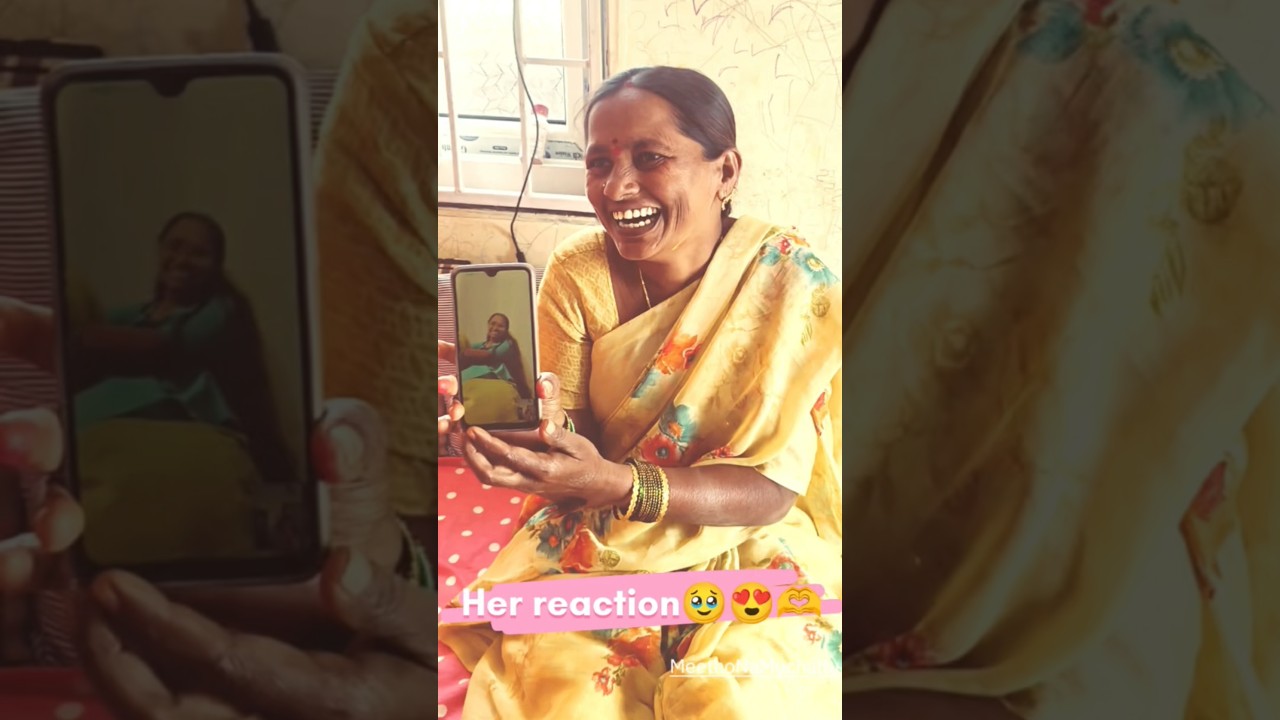 Amma reaction 🥹😍 to my look as her🫶❤️ | #amma #reaction #grwm #ytshorts