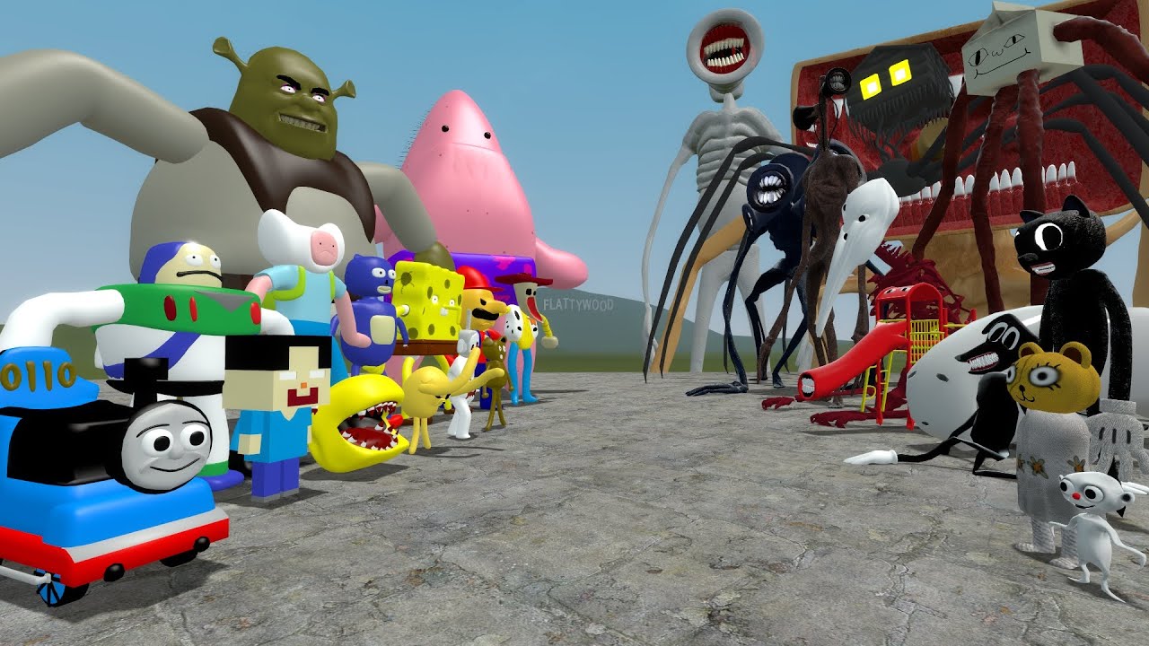 All New 3D Sanic Clones Memes vs Trevor Henderson Creatures in Garry's Mod!