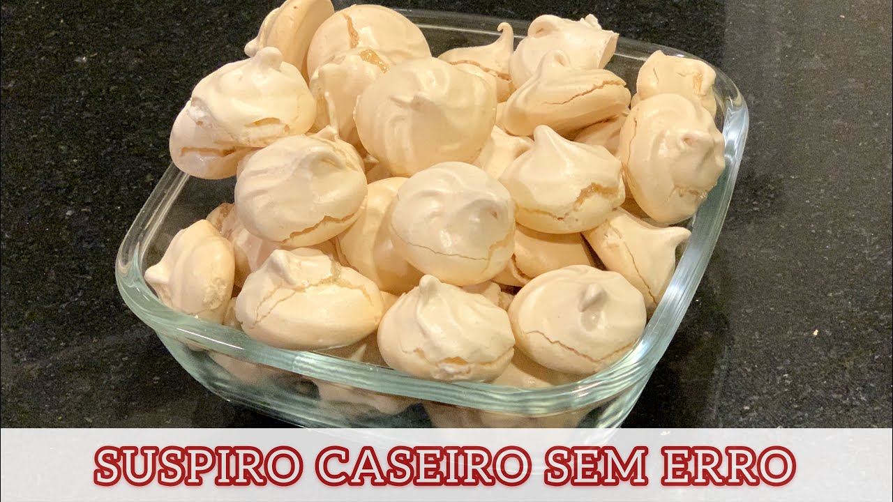 NUNCA MAIS DESPERDICE CLARA DE OVO - SUSPIRO CASEIRO FÁCIL E SEM ERRO