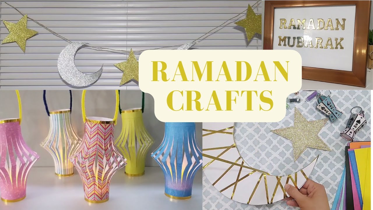 Easy DIY Ramadan crafts | أفكار سهلة لزينة رمضان