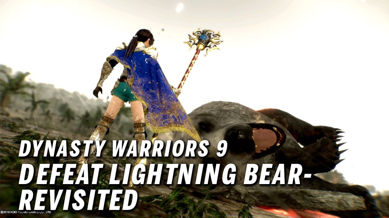 Dynasty Warriors 9 - Defeat Lightning Bear Revisited (with Shaman Staff)