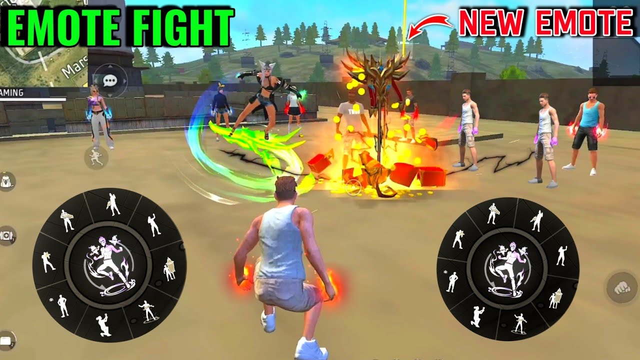 Emote vs Emote Fight On Factory Roof 😈 New Flag Emote ANGRY Girl 😤 vs Noob ADAM 😎 Garena Free Fire 🔥