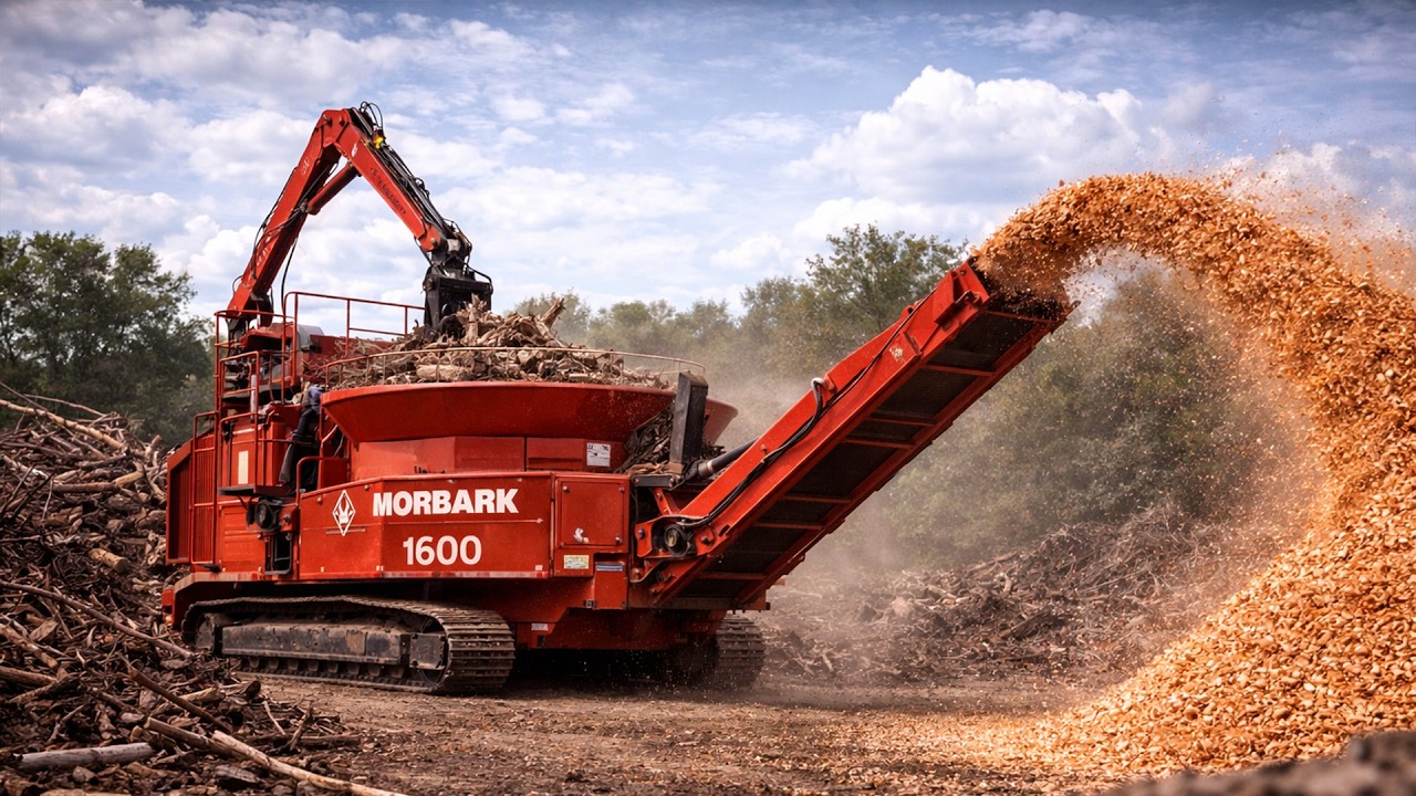 Опасные гигантские экскаваторы для удаления пней работают на совершенно другом уровне (Экстремаль...