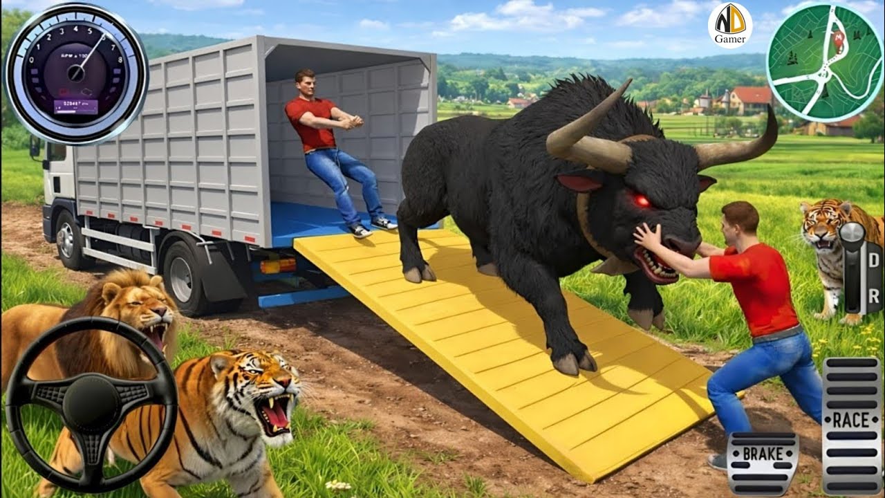 Animal Cargo Truck Driving Game 3D - Animal Transport Cargo Truck 2024 - Android Gameplay