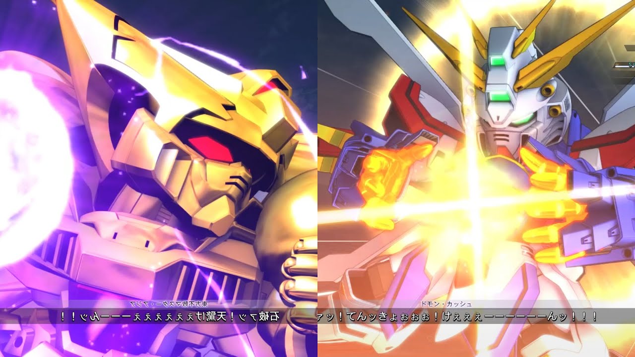 「Gジェネクロスレイズ」戦闘演出集：ゴッドガンダム＆マスターガンダム