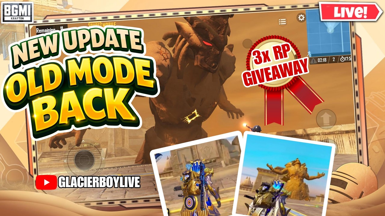 🔴 BGMI LIVE | Ancient Secret Rise Mode 👑 Full Action | BGMI New Update