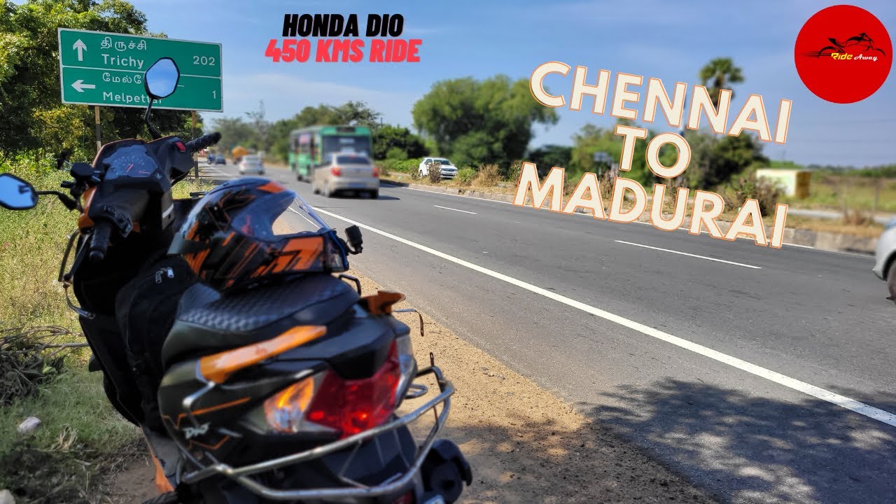Chennai To Madurai in Honda Dio BS 6 450Kms / Tamil Vlog