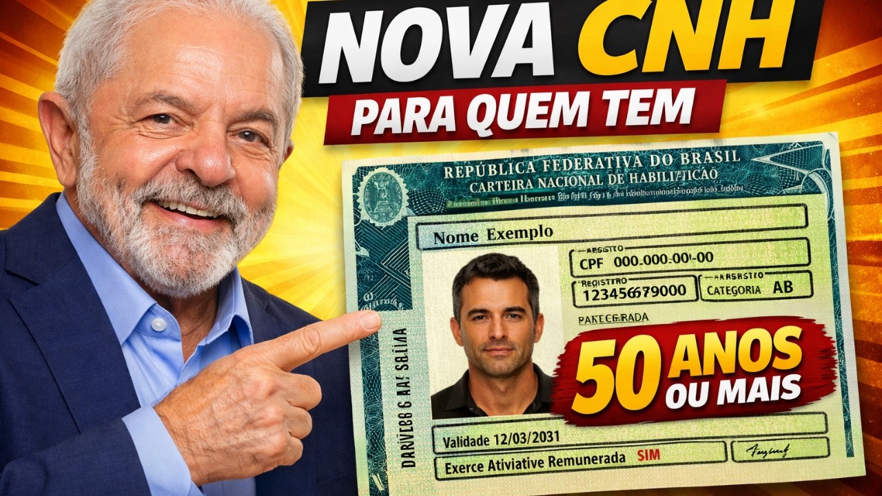 NOVA CNH PARA IDOSOS: NOVAS REGRAS estão passando a valer para motoristas com 50 anos ou mais