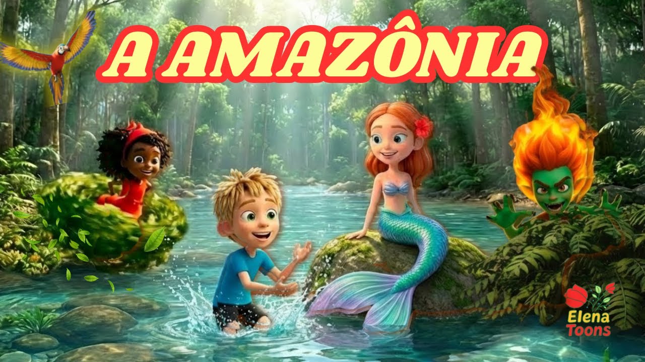 ElenaToons na Amazônia: Saci, Sereia, Boitatá e Curupira na nova Música!