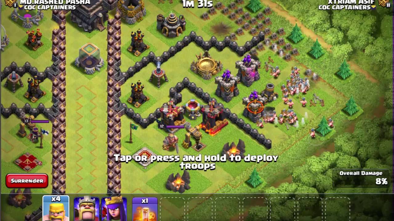 Clash Of Clans - BOMB TOWER!! Vs. BARBARIAN!! (New Defense update)2016.