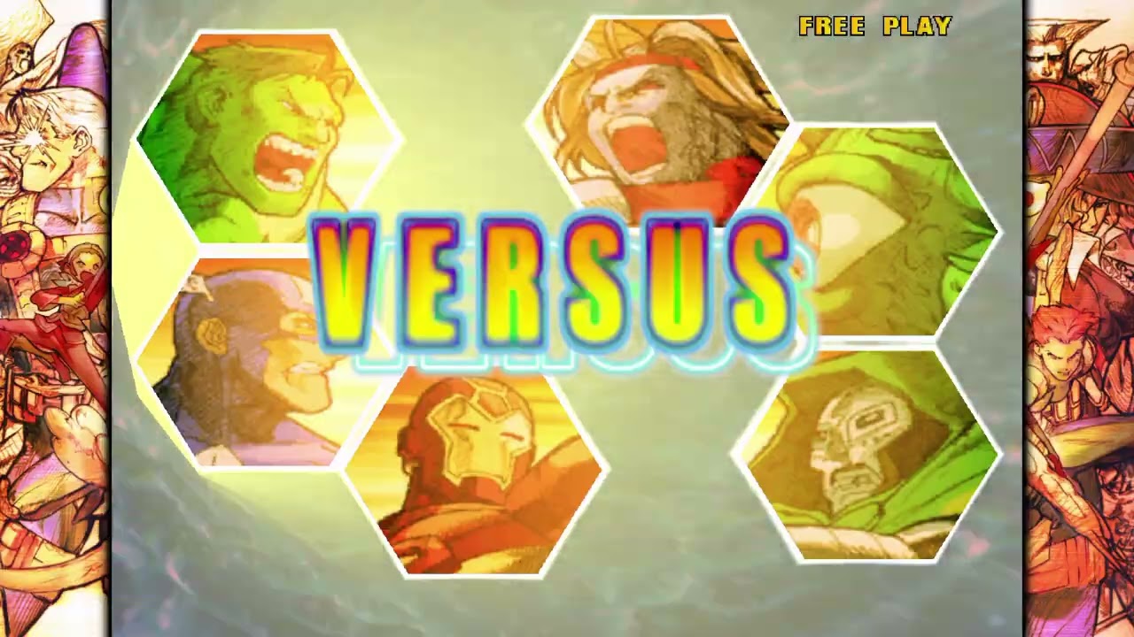 Marvel vs. Capcom 2 (PlayStation 4) Arcade as Hulk, Captain America & Iron Man