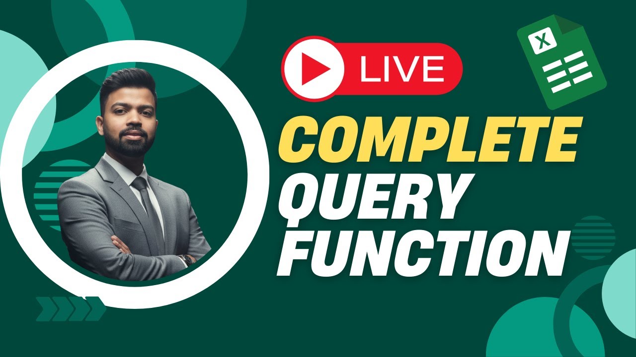 QUERY Function in Google Sheets Complete Guide | Data Analyst Advanced Tutorial (Hindi)