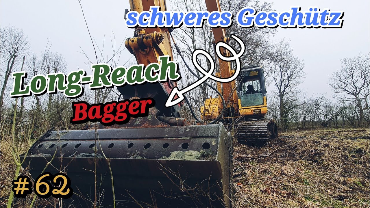 Komat'su Langarm Bagger Teiche ausbaggern | oldtimer_junkie