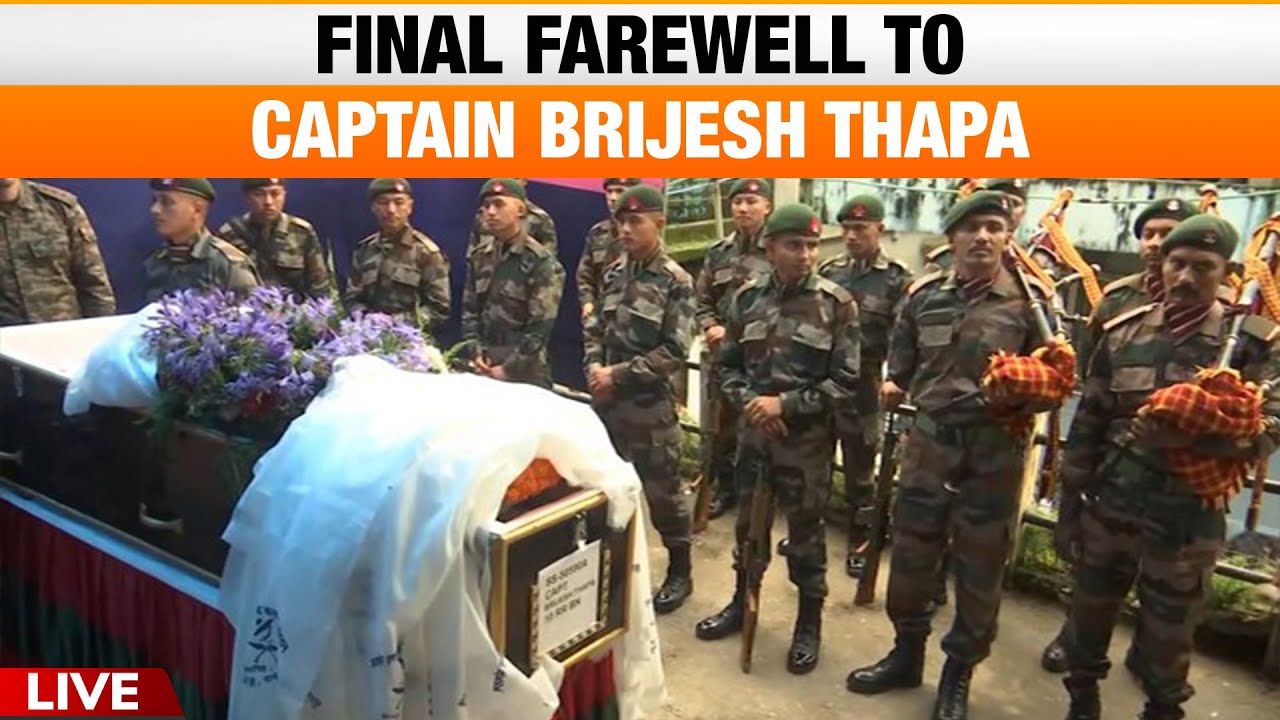 Last Rites of Captain Brijesh Thapa Performed at Ging Lamahata Crematorium | News9