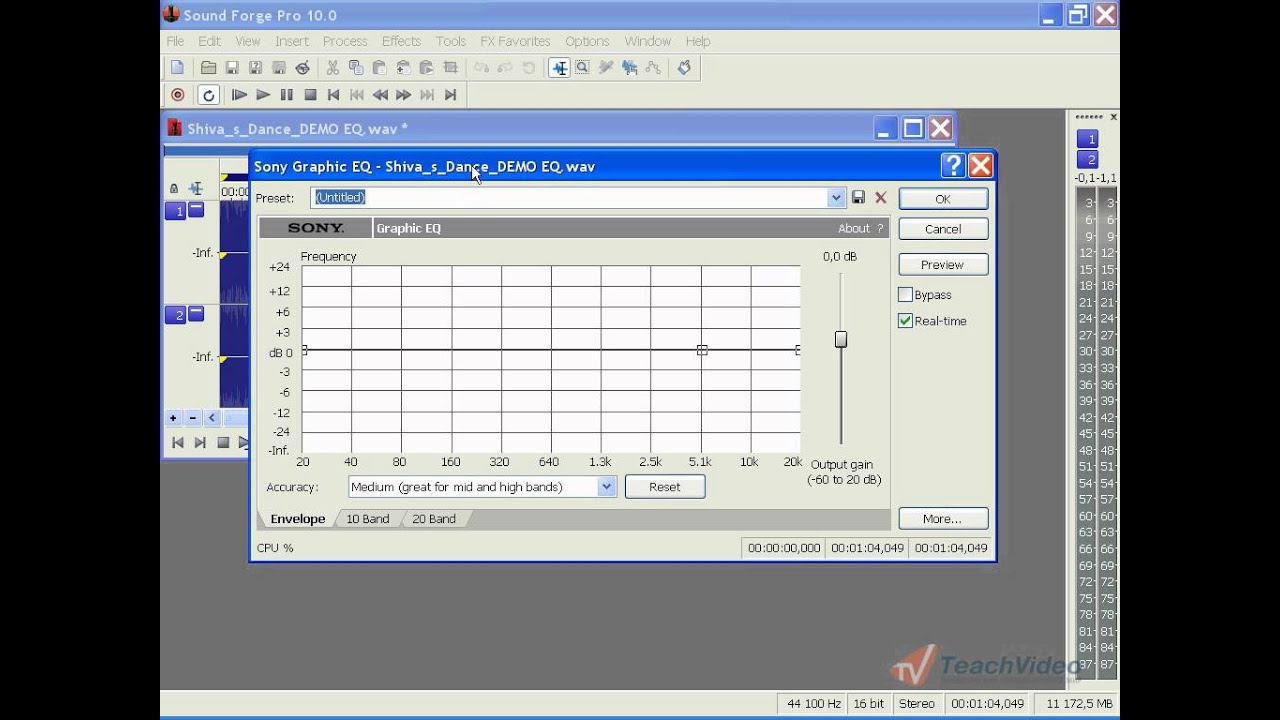Эквализация в Sound Forge Pro 10 часть 1 (22/46)