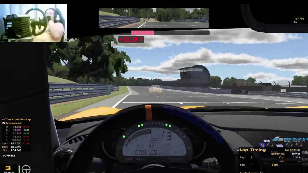 time attack oulton park MX-5 @Iracing