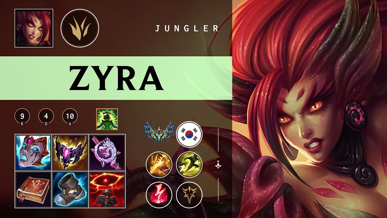 Zyra Jungle vs Graves - KR Challenger Patch 26.04