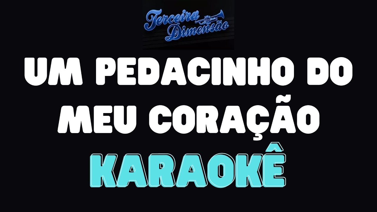 Karaokê - Um pedacinho do meu coração - Terceira Dimensão