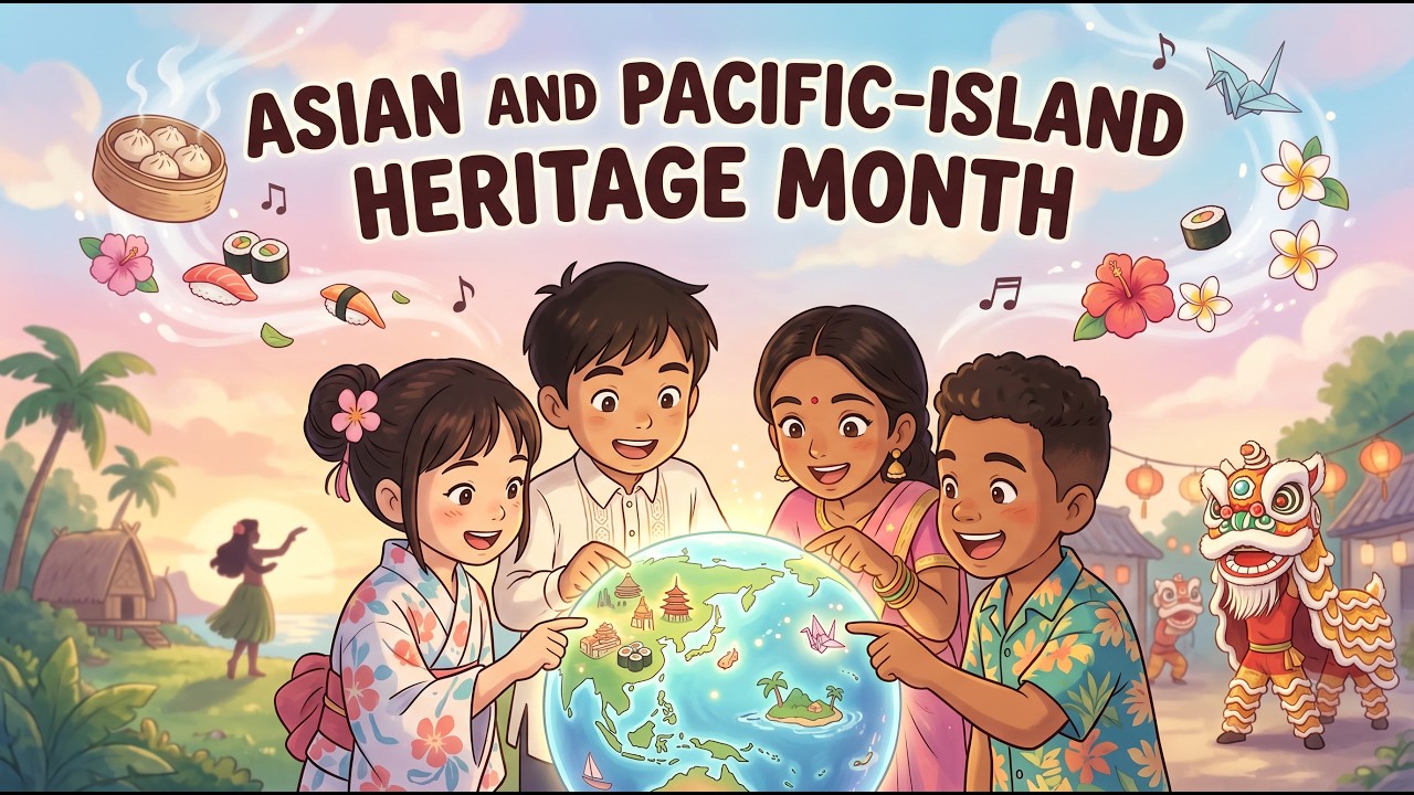 Asian & Pacific Islander Heritage Month for Kids 🌏 | Fun Facts, Culture & Learning Fun 🌺 Educational