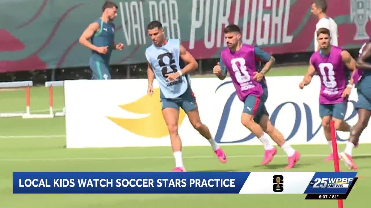Ronaldo's World Cup practice in Palm Beach Gardens inspires local youth soccer players