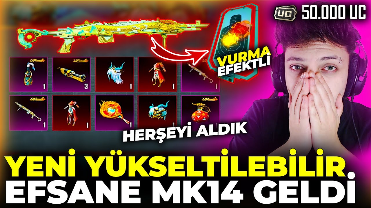 YENİ YÜKSELTİLEBİLİR EJDER MK14 GELDİ!!! 😱 HERŞEYİ ALDIK!!! 😎 #pubgmobile