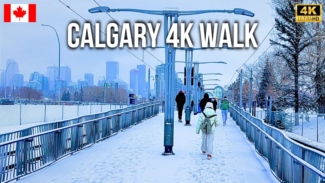 Winter Wonderland Snowstorm Walk in Calgary 🇨🇦 Canada 4K Walk