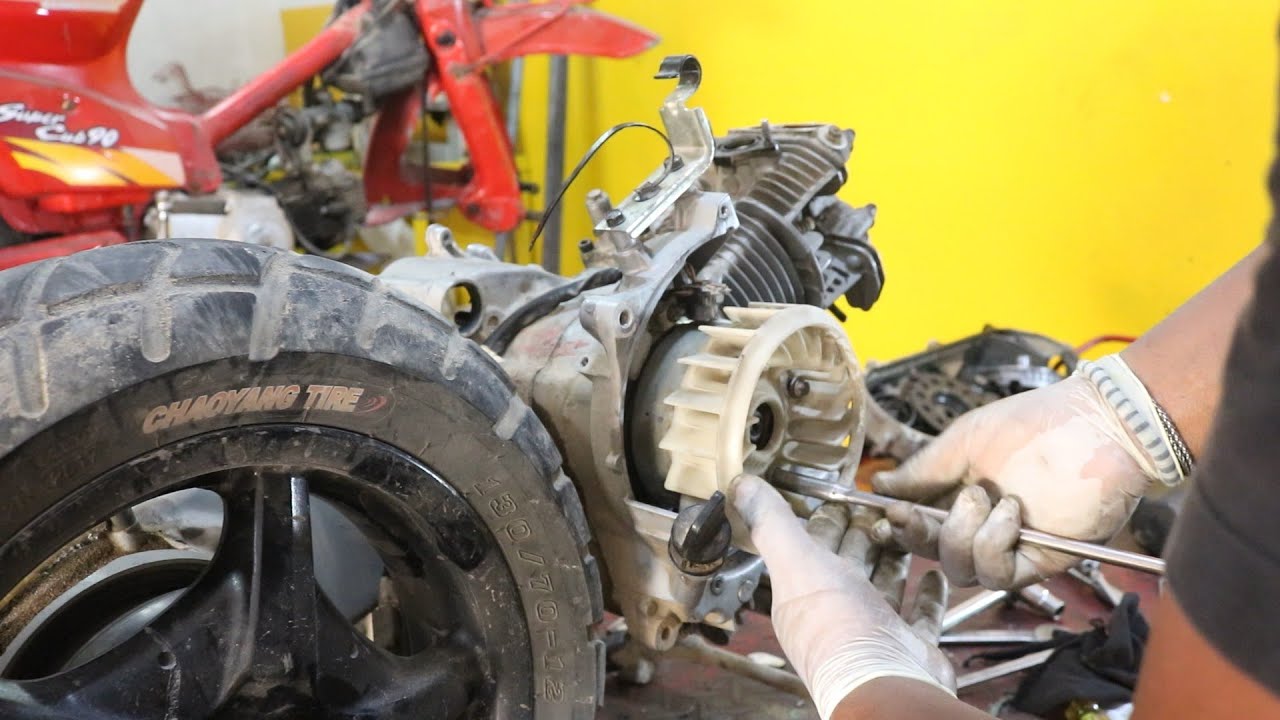 como desarmar el motor de la BWS