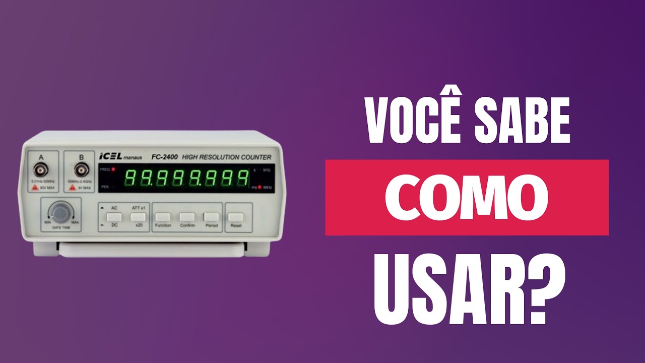Mini Curso de frequencimetro   Configurações e medidas