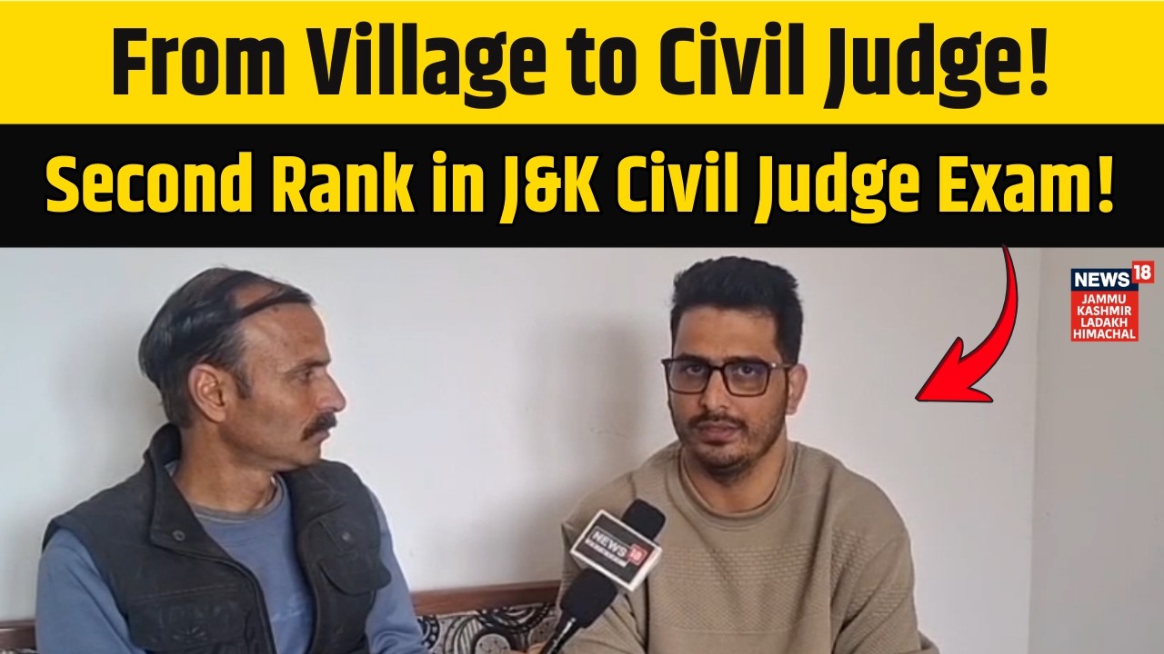 Rajouri’s Amjad Iqbal Secures Second Rank in J&K Civil Judge Exam, Inspires Youth with Hard Work
