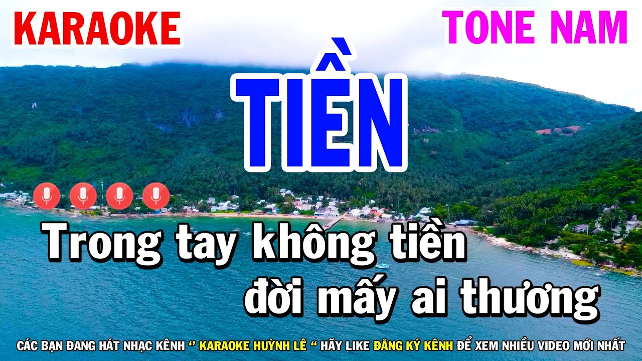 Karaoke Tiền - Ngọc Sơn ( Beat Hát Nhiều Nhất ) | Karaoke Huỳnh Lê