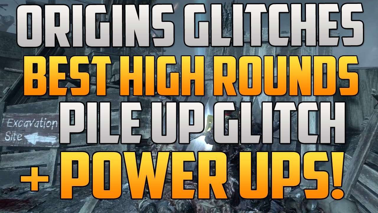 Black Ops 2 Zombie Glitches: Origins Glitches - Best High Rounds Pile Up Glitch + Power Ups!