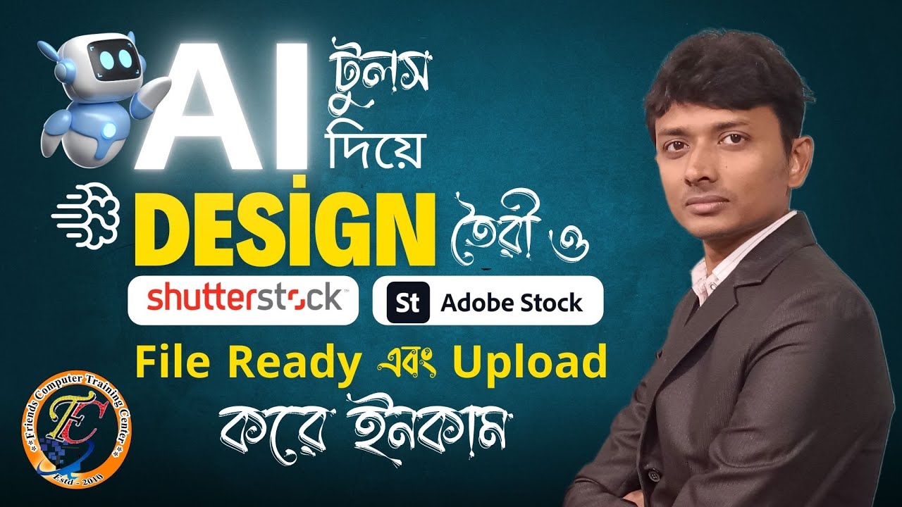 AI টুলস ব্যবহার করে Adobe Stock এবং Shutterstock এ File Ready এবং  Upload  করে ইনকাম করুন সহজে
