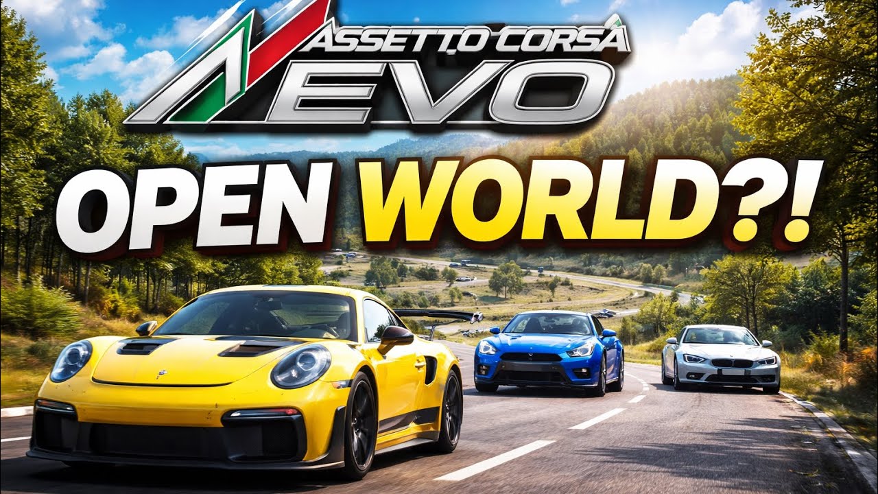 Это меняет все… Assetto Corsa EVO Открытый мир Свободный доступ #assettocorsavo #assettocorsa