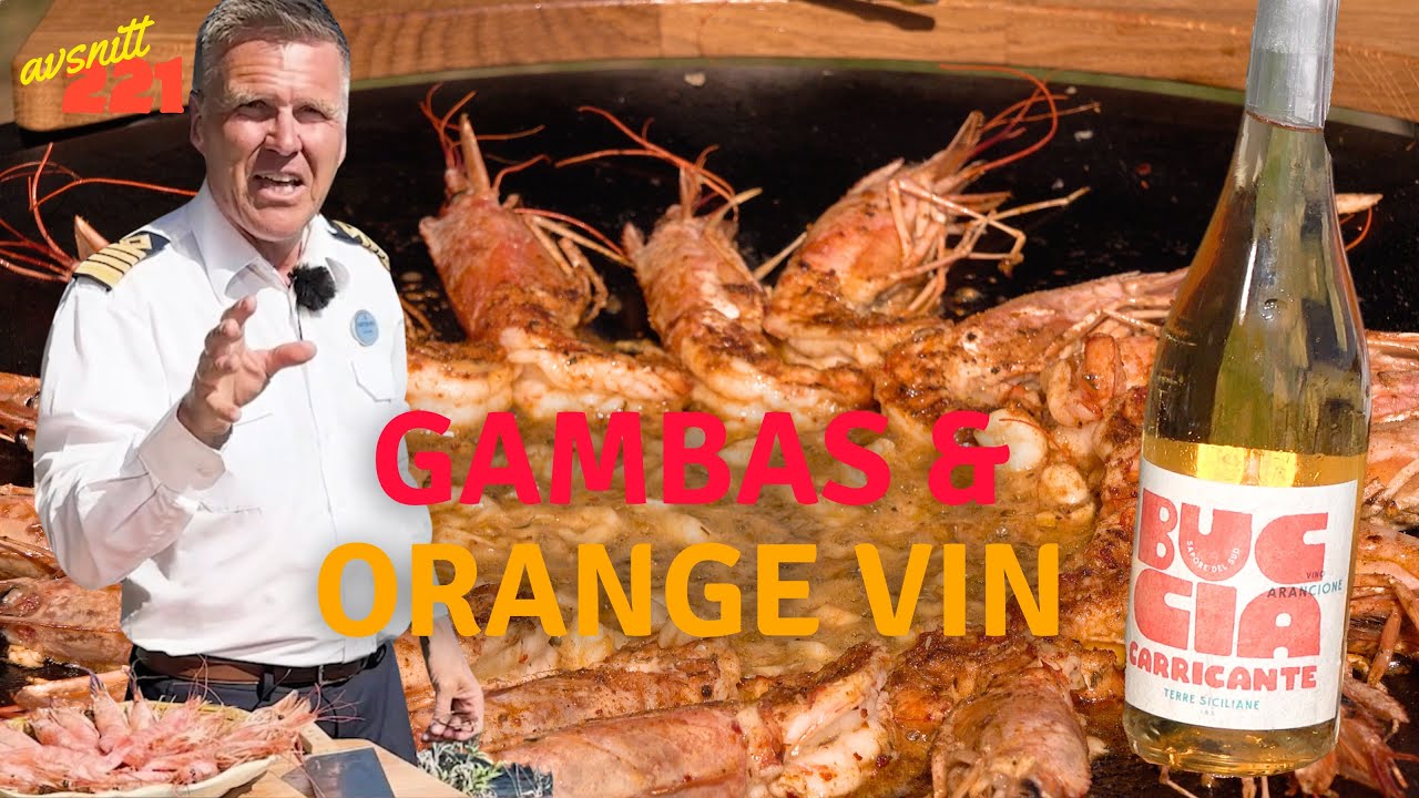 Heta Gambas & Jordgubbspaj på stekhäll I Kapten Mat I No. 221