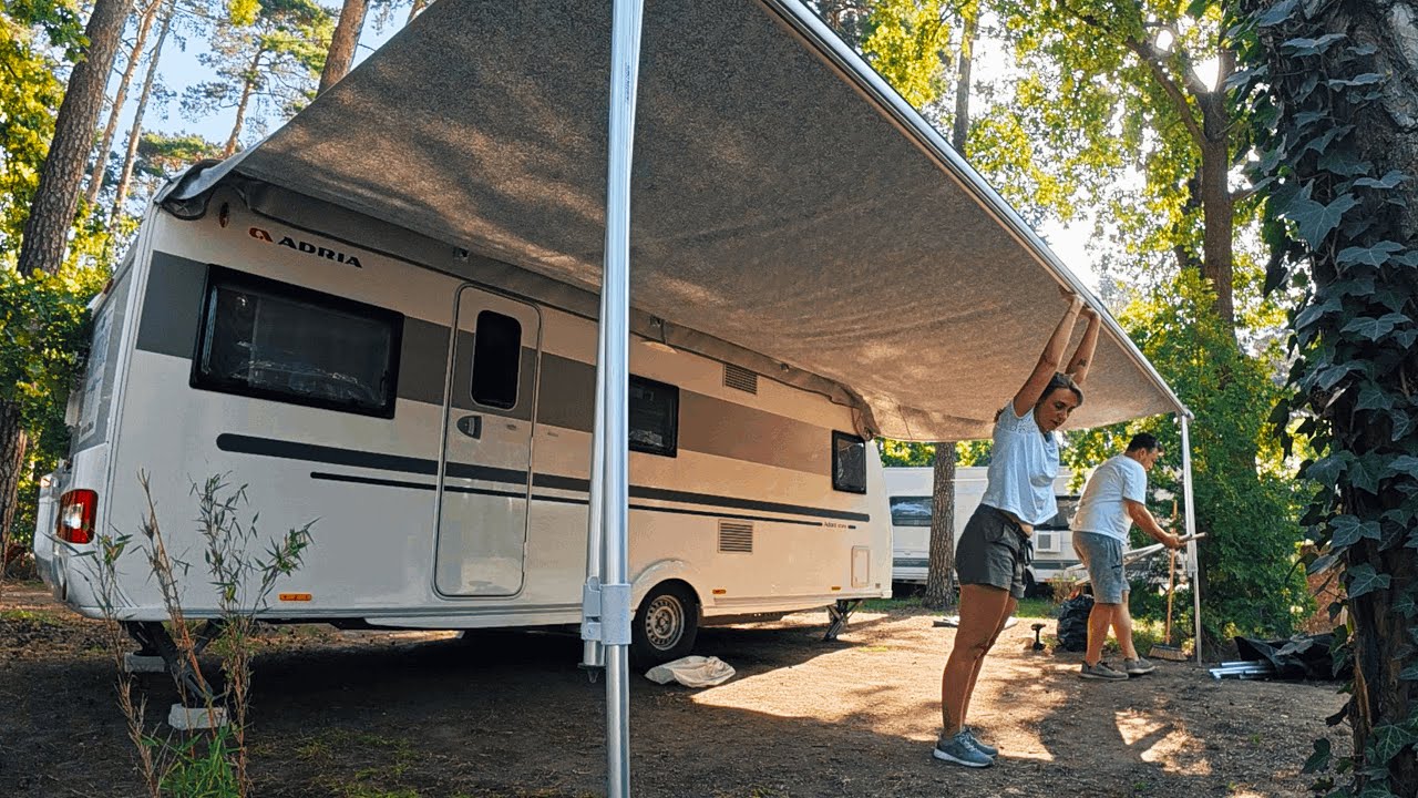 Leben auf dem Campingplatz 🏕️ Experiment Wohnwagen Camping