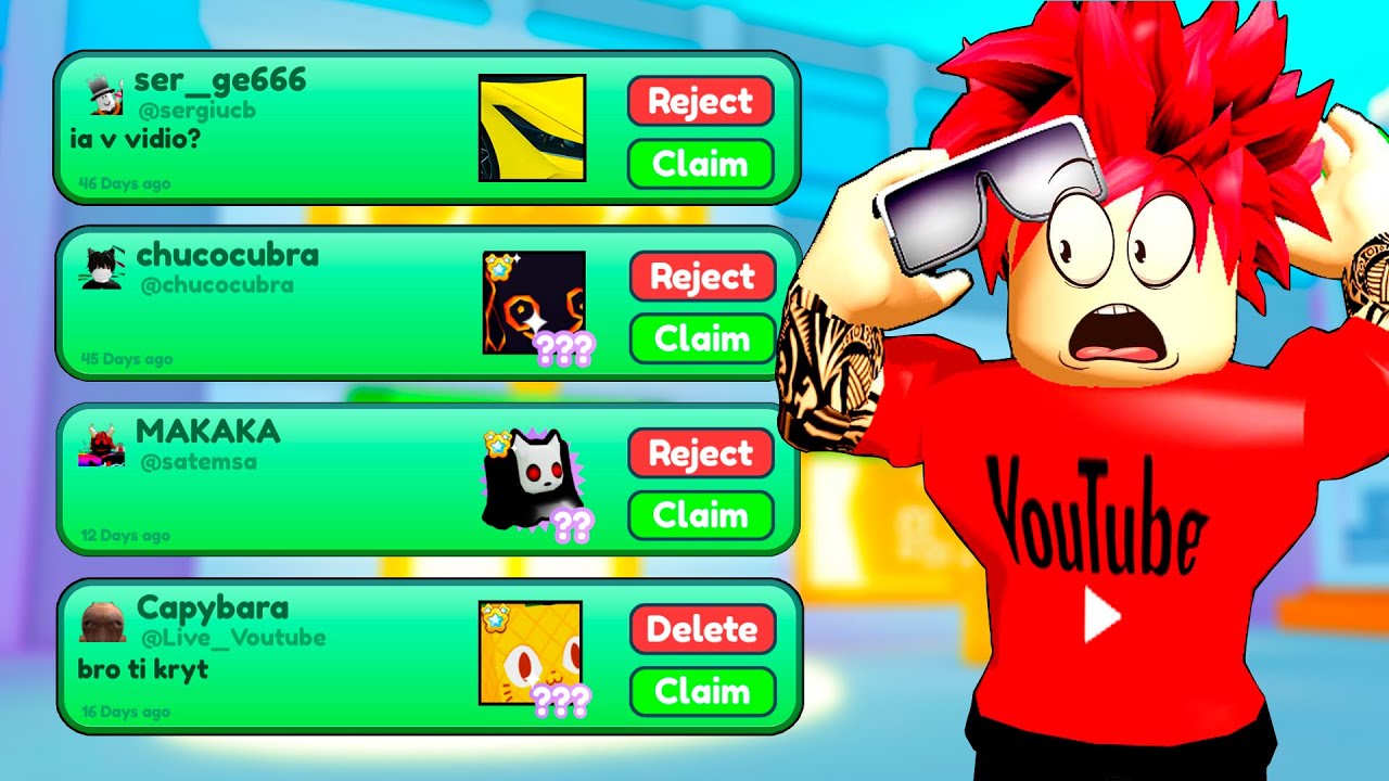 ПРОВЕРИЛ СТАРУЮ ПОЧТУ И ОФИГЕЛ  ЧТО ТУДА ПРИШЛО В PET SIMULATOR X ROBLOX